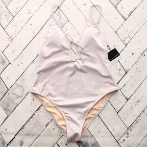 LA Hearts Swim - LA Hearts Gray Shine Keyhole One Piece Swimsuit LA Hearts Swim - LA Hearts Gray Shine Keyhole One Piece Swimsuit